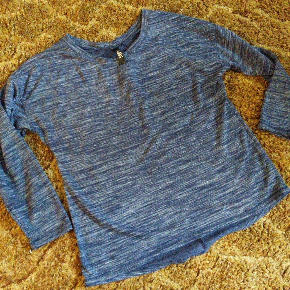 4/$20 | ABS Blue Pullover Sweater with back cut out